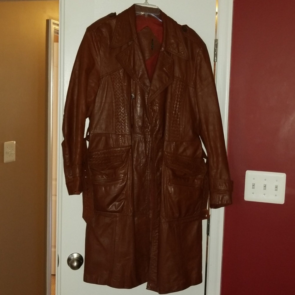 Leather Trench Coat
